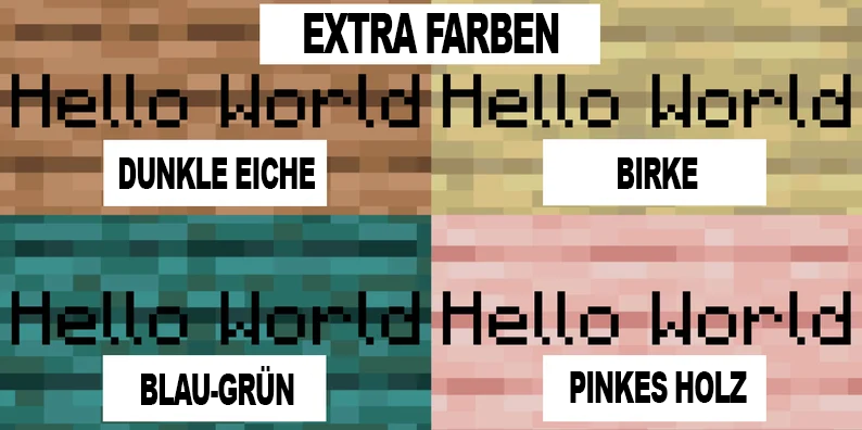 MineText Schild