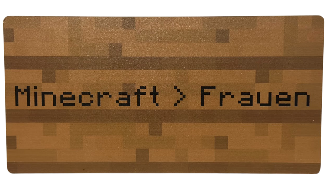 MineText Schild